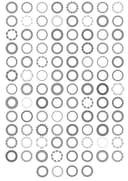 100 Decorative Round Frame Patterns Vector Set for Laser Cutting