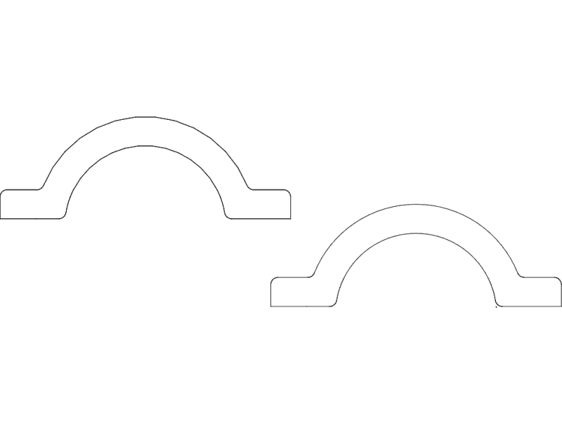 2.75 Inch Router Mount Clamp Vector DXF File
