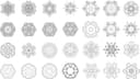 Set de 24 Mandalas Geométricas para Corte Láser SVG