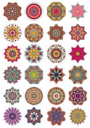 Colección de 24 Vectores de Mandalas Ornamentales para Corte Láser