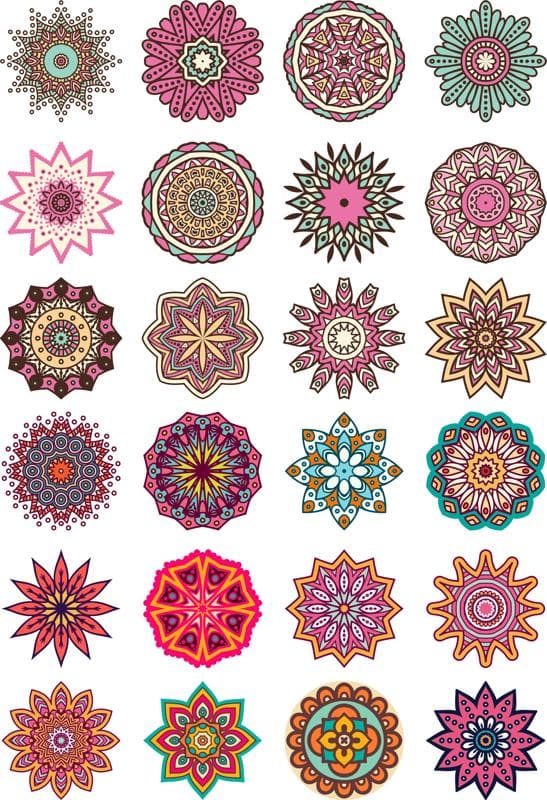 24 Intricate Mandala Patterns Laser Cut Vector Files