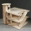 3-Level Toy Car Parking Garage Vector for Laser Cutting