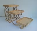 Soporte de 3 Niveles para Cupcakes y Postres Archivo Vectorial CDR