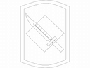 39th Infantry Brigade Combat Team Insignia Vector DXF File