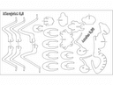 3D Ant Puzzle Laser Cut Vector File (DXF)