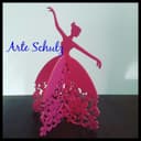 Archivo Vectorial DXF de Bailarina 3D para Corte Láser