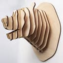 Archivo Vectorial de Cabeza de Oso 3D para Corte Láser
