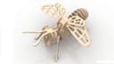 Rompecabezas 3D de Abeja en Madera - Archivo DXF