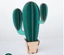 Archivo Vectorial de Cactus 3D para Corte Láser