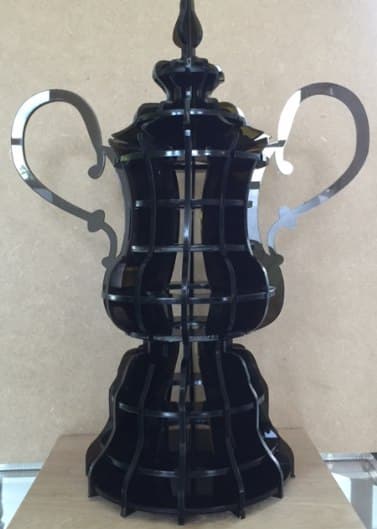 3D Championship Trophy Laser Cut Vector File