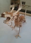Archivo Vectorial de Rompecabezas 3D Dragón Chino