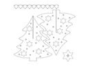 Archivo Vector DXF de Árbol de Navidad 3D con Estrellas