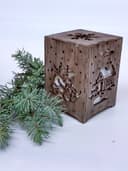 Vector de Linterna de Navidad 3D en Madera para Corte Láser (CDR)