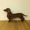 Plano Vectorial de Estante Dachshund 3D para Laser Cut