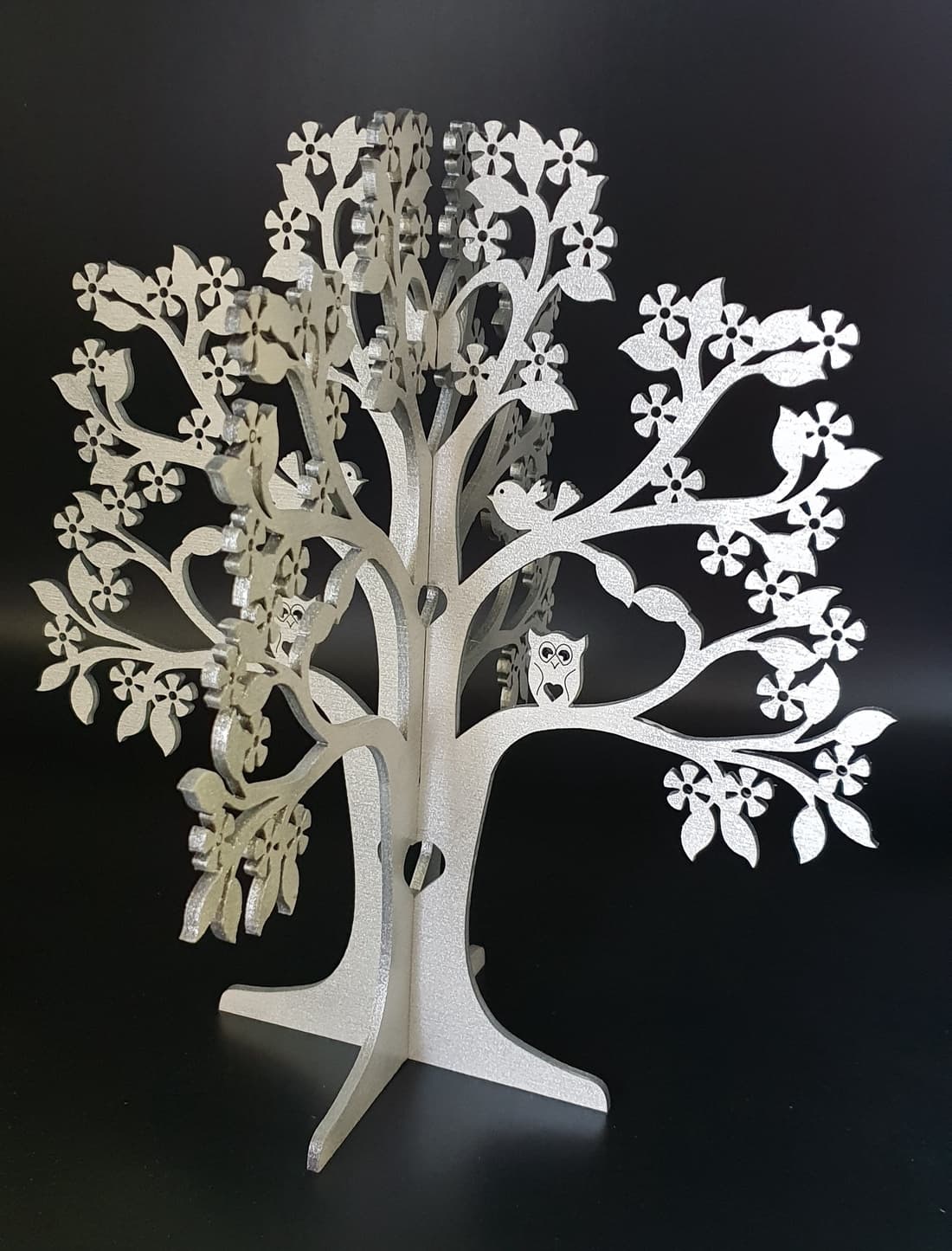 3D Decorative Tree Jewelry Holder Laser Cut Vector File