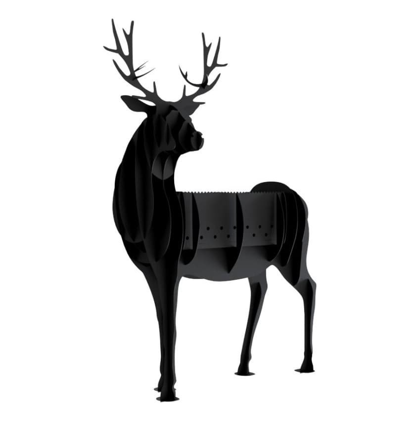 3D Deer Barbecue Grill Vector Design DXF File