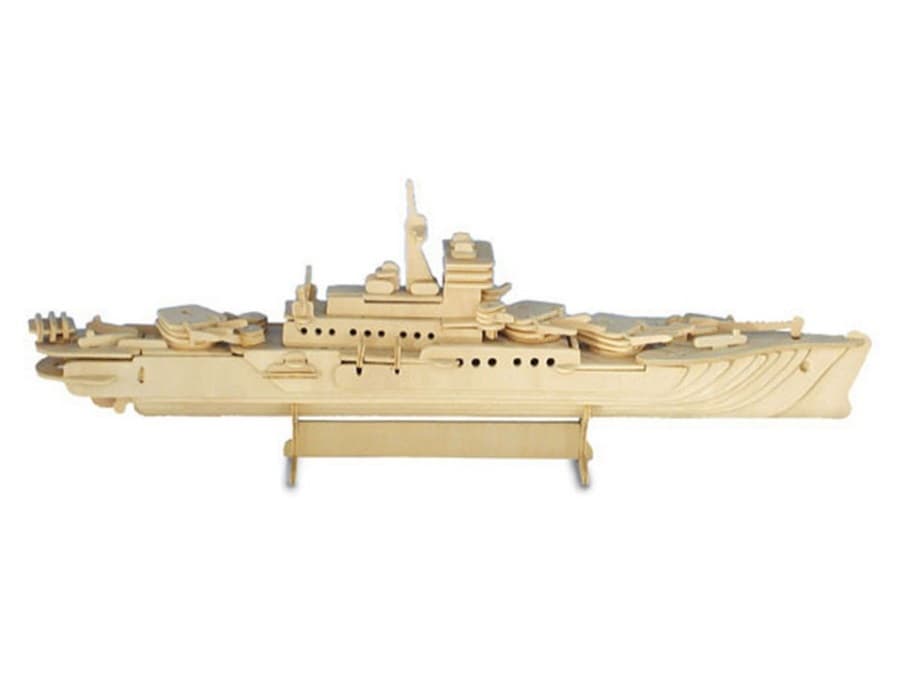 3D Destroyer Warship Puzzle Laser Cut Vector Plan
