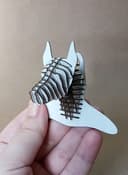 Modelo Vectorial de Cabeza de Doberman 3D para Corte Láser (CDR)