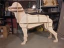 3D Dog Sculpture Laser Cut Pattern Free Vector File