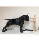 3D Dog Sculpture Laser Cut Vector Plan (CDR)