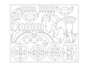 3D Eagle Bird Puzzle Vector File for Laser Cutting (DXF)