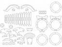 3D Eagle Puzzle Vector Design for Laser Cutting DXF