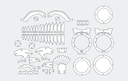 3D Eagle Wooden Puzzle Vector Plan DXF File