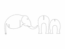 Archivo Vectorial DXF de Elefante 3D para Corte Láser