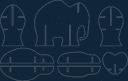3D Elephant Storage Organizer Laser Cut Vector File (DXF)