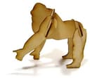 Plano Vectorial de Puzzle 3D de Gorila Archivo DXF