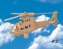 Modelo de Vector de Rompecabezas de Helicóptero 3D para Corte Láser (DXF)