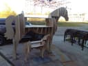Archivo Vector Corte Láser Estante Caballo 3D
