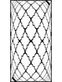 3D Illusion Geometric Room Divider Vector DXF File