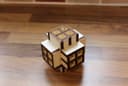 Quebra-Cabeça Cubo 3D Intertravado Vetor SVG para Corte a Laser