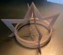 3D Interlocking Party Crown Vector File for Laser Cutting