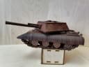 3D Laser Cut Army Tank Piggy Bank DXF SVG Plan