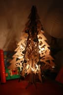 Arquivo Vetorial de Árvore de Natal 3D para Corte a Laser e CNC