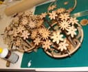 3D Laser Cut Flower Bouquet Centerpiece Vector DXF Plan