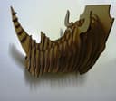 3D Laser Cut Rhino Head Wall Decor Vector File