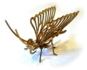 Rompecabezas 3D de Mariposa de Madera para Corte Láser DXF