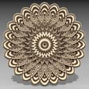 Archivo Vectorial de Mandala 3D en Capas para Laser Cut
