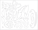 Archivo Vectorial de Rompecabezas 3D de Langosta (DXF)