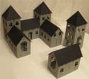 3D Miniature Castle Laser Cut Project Free Vector File