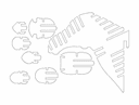 Plano Vectorial de Rompecabezas 3D de Alce para Láser DXF