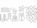 Plano Vectorial de Moto Puzzle 3D para Corte Láser DXF