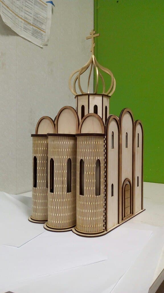 3D Orthodox Church Laser Cut Model Vector File
