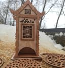 3D Pagoda Tea House Laser Cut DXF Vector Template