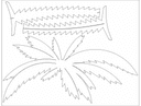 3D Palm Tree Laser Cut Vector Model DXF File