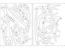 3D Pterodactyl Dinosaur Puzzle Vector Laser Cut File