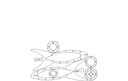 3D Rocket Ship Puzzle Vector File for Laser Cutting (DXF)